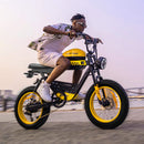 HappyRun G100 Long-Distance Electric Bike Motorcycle 3000W (SAK95715) SAKSBY - Lifestyle with Man Riding at Daytime