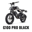 Happyrun G100 Pro Long Distance Electric Bike Motorcycle 3000W (SAK95715) Saksby - Black Right Side View on White Background
