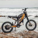 Happyrun G300 Pro Electric Dirt Bike (SAK27360) Saksby - Orange on Rocks Beside Ocean