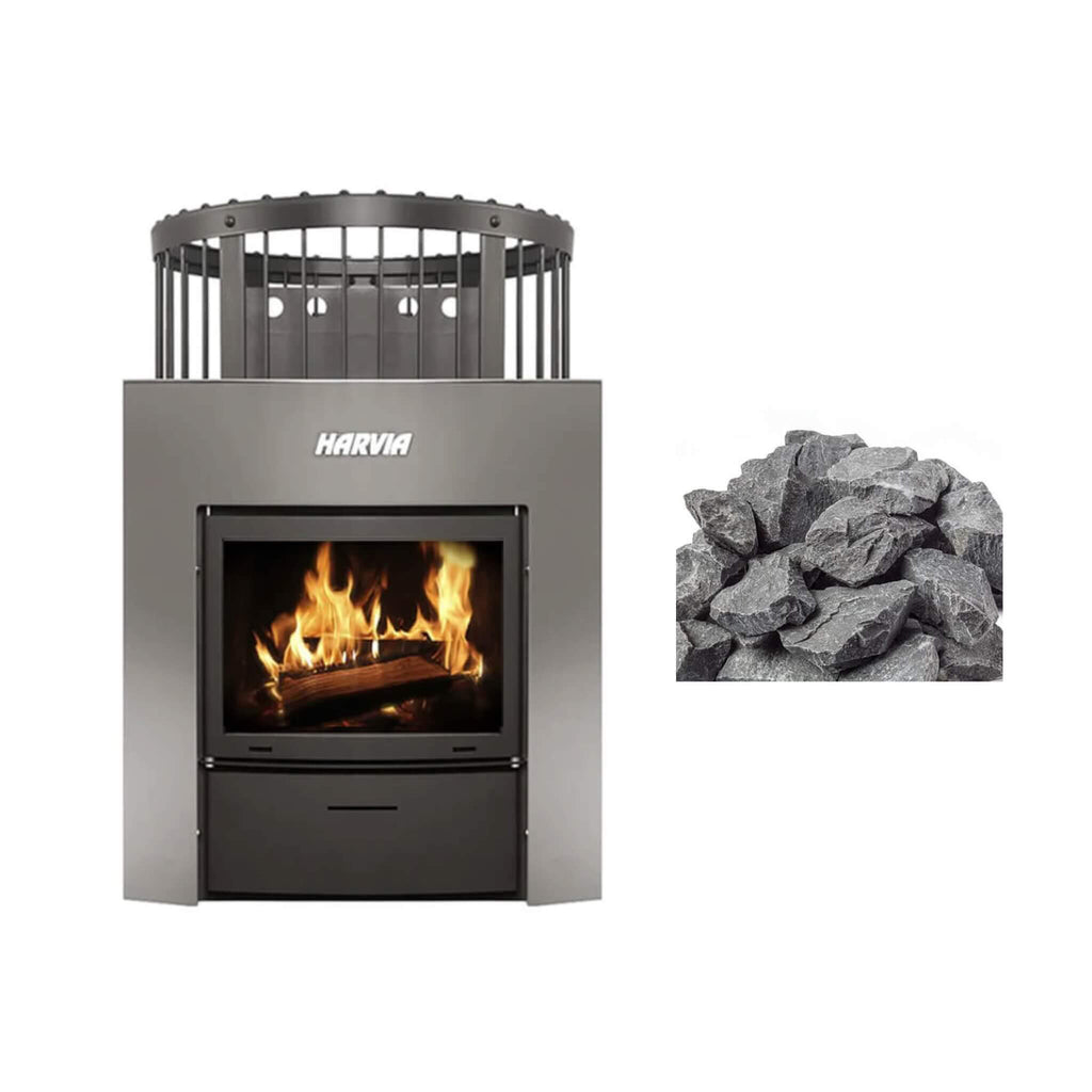 Harvia Legend Duo Sauna Wood-Burning Stove Fireplace Combo - SAKS30749 - Bundle