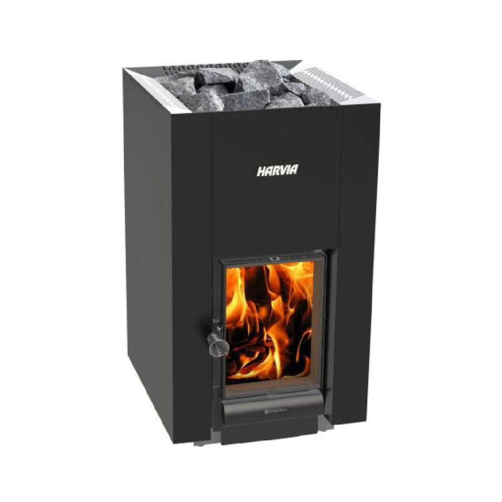 HARVIA Linear 22 Green Flame 15.7KW Wood Sauna Stove (SAK62094) - SAKSBY