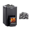 Harvia Pro 20 SL Sauna Wood-Burning Stove with Exterior Feed 24.1 Kilowatt WK200SL - SAK73985 - Bundle
