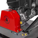 Heavy Duty 6HP Industrial Gas-Powered Quad Clean Vibratory Plate Dirt Soil Road Compactor (SAK97512) SAKSBY - Rear Left Corner View of Engine