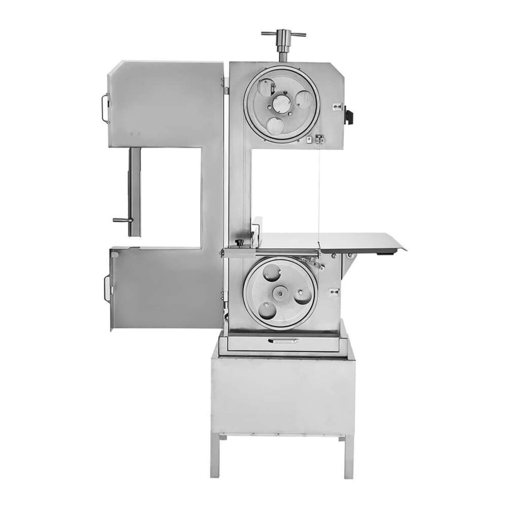 Heavy Duty Commercial Electric Meat Bone Saw Cutting Band Machine With 6 Saw Blades, 2200W (SAK91753) SAKSBY - Inside Parts View