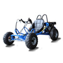 Heming HM-GK200A 4-Stroke Single Cylinder 2WD Gas-Powered Go-Kart (SAK21403) SAKSBY - Blue Front-Left Corner View on White Background