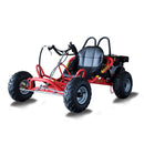 Heming HM-GK200A 4-Stroke Single Cylinder 2WD Gas-Powered Go-Kart (SAK21403) SAKSBY - Red Front-Left Corner View on White Background