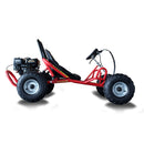 Heming HM-GK200A 4-Stroke Single Cylinder 2WD Gas-Powered Go-Kart (SAK21403) SAKSBY - Red Right-Side View on White Background