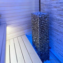 HUUM CLIFF Slim Electric Stainless Steel Sauna Heater With 2 Prop Blocks (SAK48752) - SAKSBY