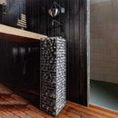 HUUM CLIFF Slim Electric Stainless Steel Sauna Heater With 2 Prop Blocks (SAK48752) - SAKSBY