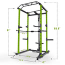 IFast Adjustable Home Gym Power Cage Squat Rack With Pull Up Bar Barbell Rack 1000lbs SAK12649 Saksby - Dimensions