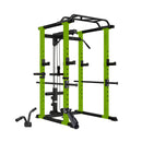 IFast Adjustable Home Gym Power Cage Squat Rack With Pull Up Bar Barbell Rack 1000lbs SAK12649 Saksby - With V Pull