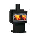 IRON STRIKE S160 Premium Wood Burning Stove With Traditional Black Door (HBG72045)-HBG