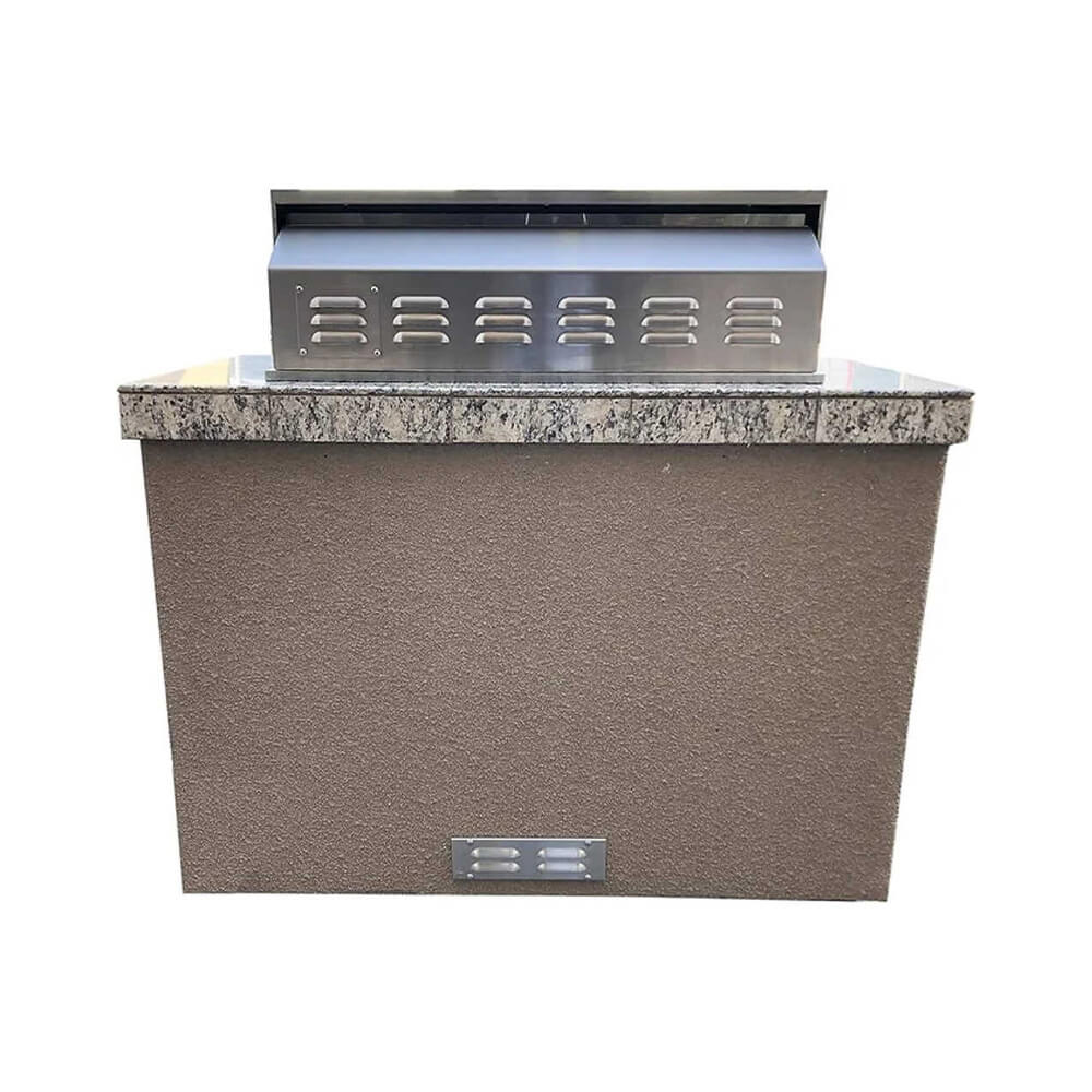 KOKOMO Fiji 4 Burner Built In BBQ Island Outdoor Kitchen (SAK92384)-SAKSBY