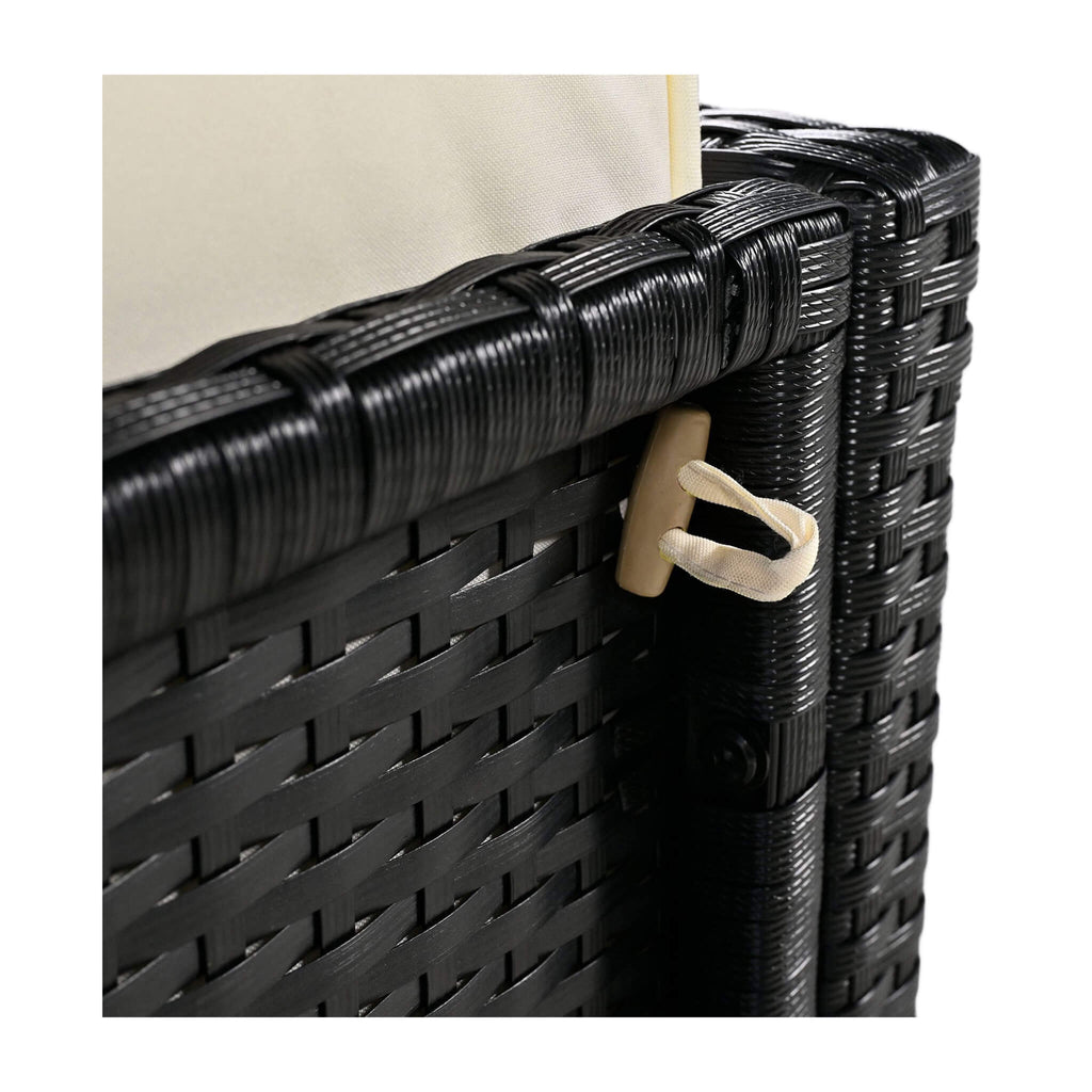 Large Outdoor Quadrilateral Spa Surround Rattan Sectional Sofa Set With Storage Compartments (SAK80217) - Saksby Wholesale - Adjustable Lock