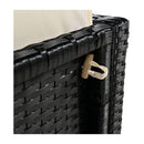 Large Outdoor Quadrilateral Spa Surround Rattan Sectional Sofa Set With Storage Compartments (SAK80217) - Saksby Wholesale - Adjustable Lock