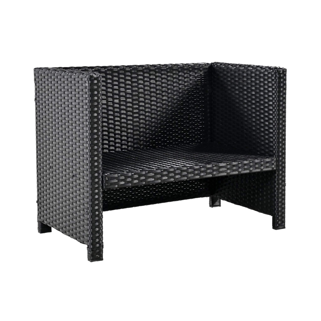 Large Outdoor Quadrilateral Spa Surround Rattan Sectional Sofa Set With Storage Compartments (SAK80217) - Saksby Wholesale - Seat Details