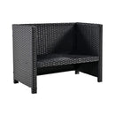 Large Outdoor Quadrilateral Spa Surround Rattan Sectional Sofa Set With Storage Compartments (SAK80217) - Saksby Wholesale - Seat Details