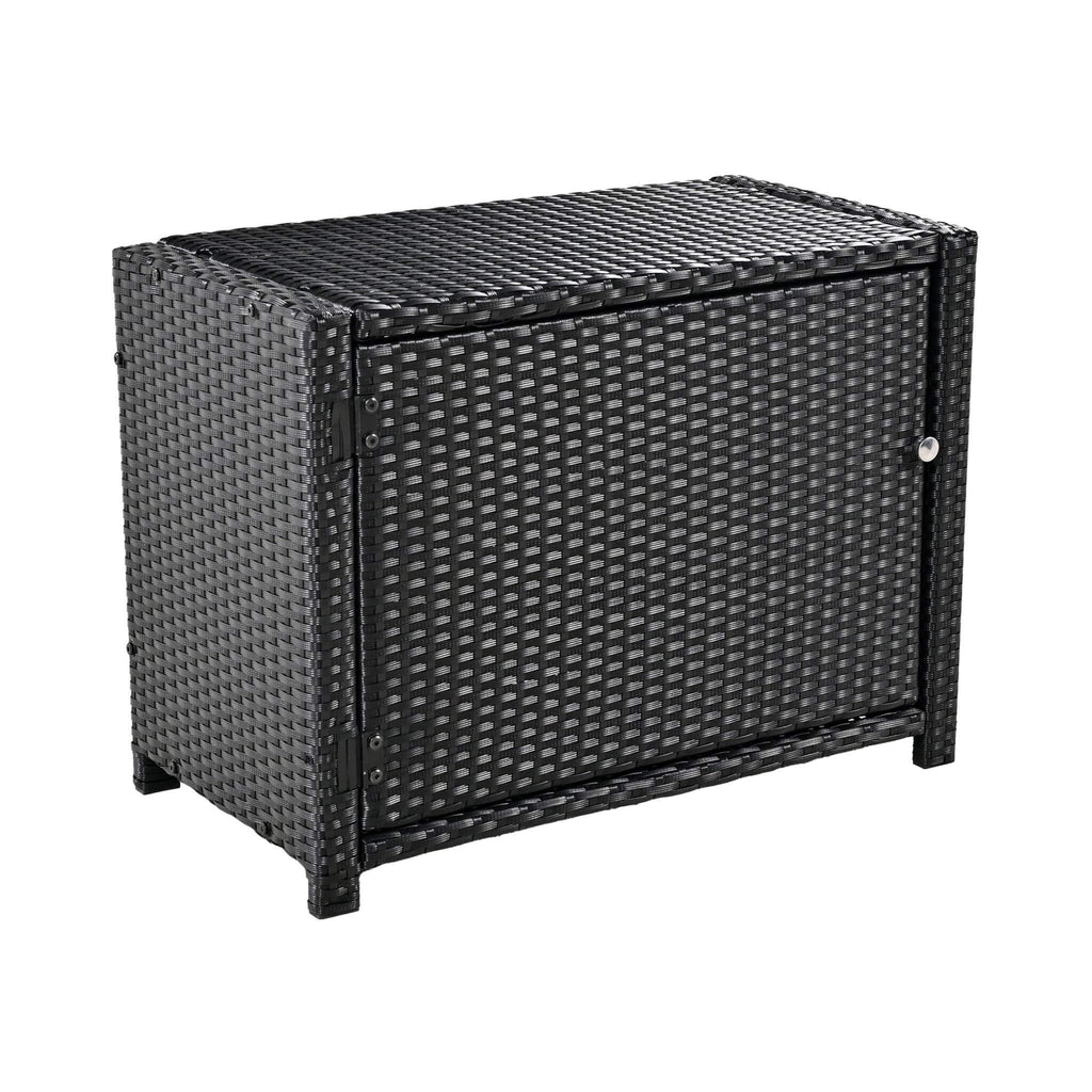 Large Outdoor Quadrilateral Spa Surround Rattan Sectional Sofa Set With Storage Compartments (SAK80217) - Saksby Wholesale - Storage Part