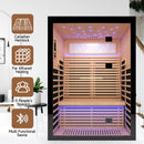 Luxury 2-Person Canadian Hemlock Wood Far Infrared Home Sauna (SAK02184)