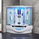 MAYA BATH Platinum Superior Steam Shower With Foot Massager SAKSBY - Demonstration View