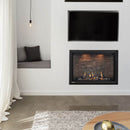 Montigo DelRay Square Full Load Direct Vent Gas Fireplace With Battery Backup (SAK15983) SAKSBY - White Living Room View