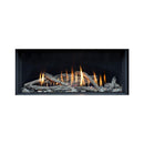 Gas Fireplace With Flames And Rocks On A White Background - Saksby Wholesale