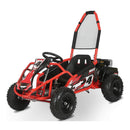 MotoTec Mud Monster 98cc Full Suspension Gas-Powered Go-Kart (SAK28149) SAKSBY - Red Front-Left Corner View