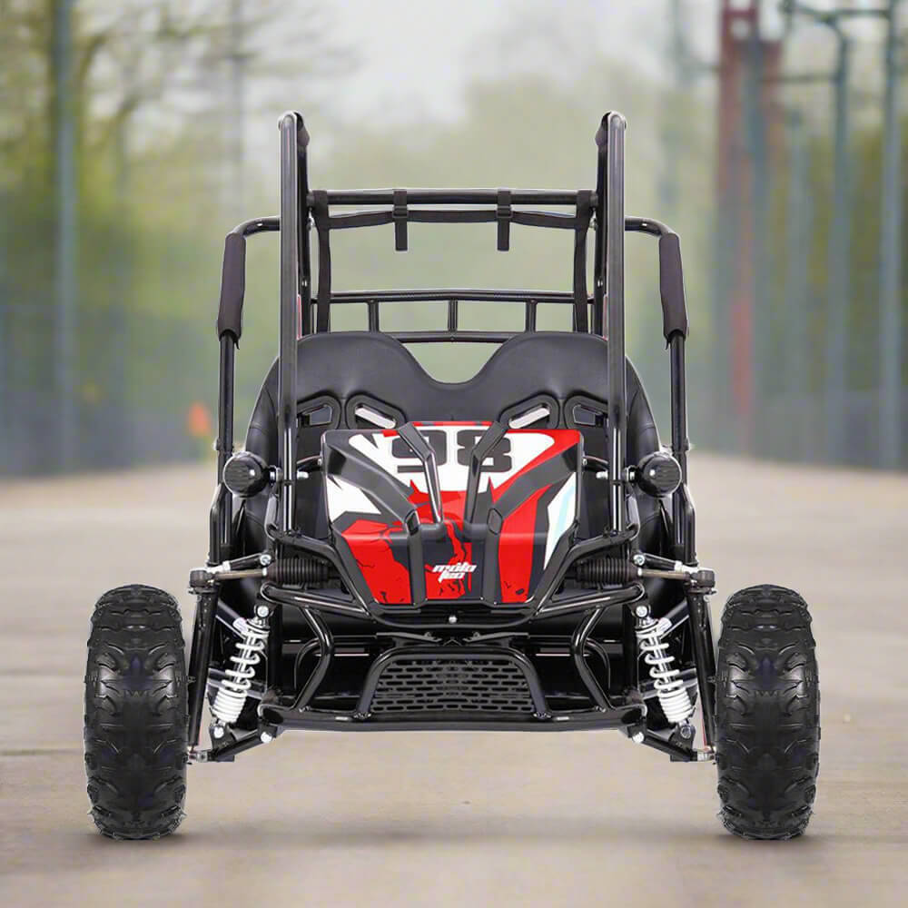 MotoTec Mud XL Red 60V/20AH Electric Full Suspension Go Kart, 2000W (SAK96351)