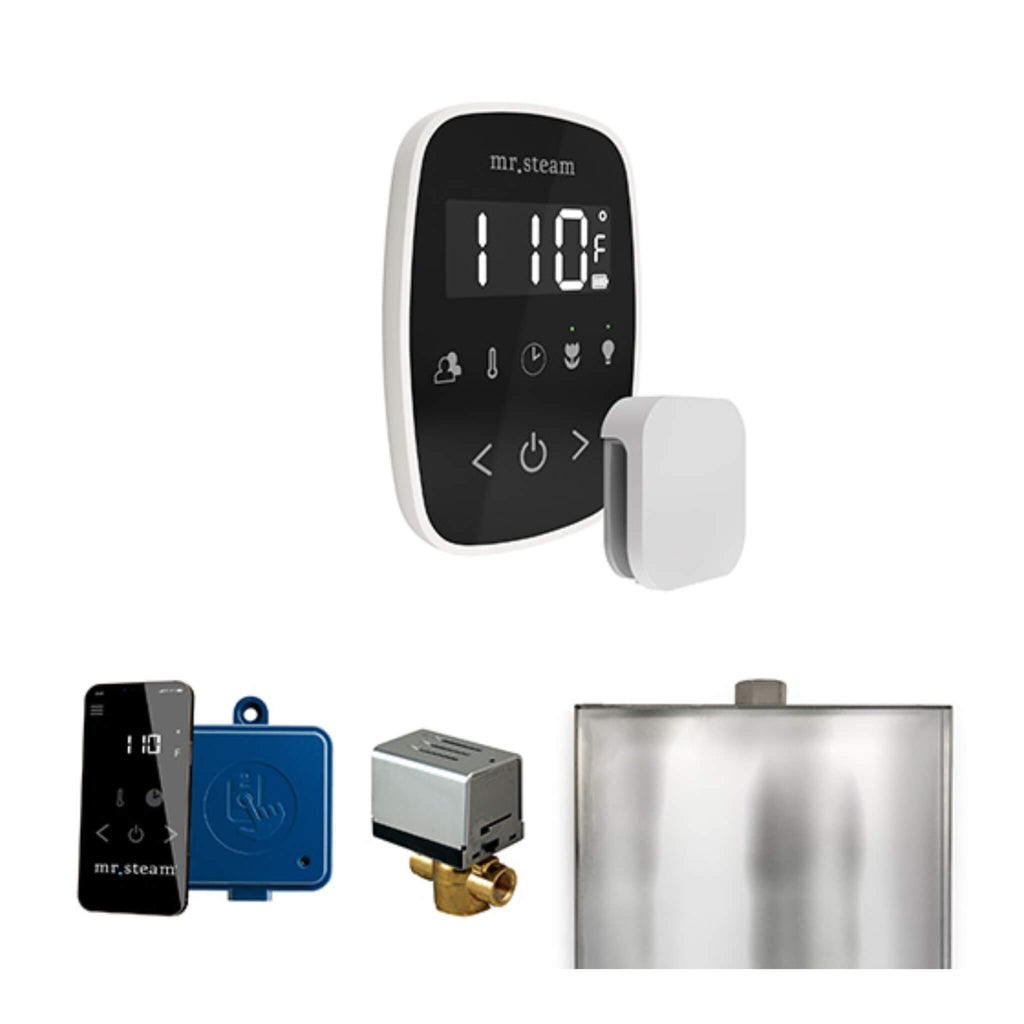 Mr.Steam ButlerFlex Steam Shower Control Package w/ TempoFlex Control (SAK38129) - Saksby Wholesale -  White View