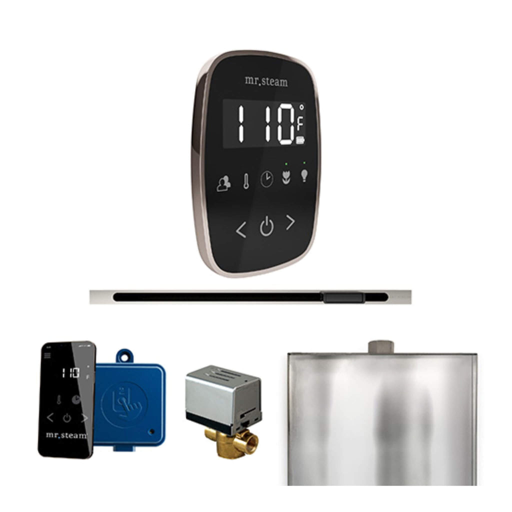 Mr.Steam ButlerFlex Steam Shower Control Package W/ TempoFlex Control & Linear SteamHead (SAK84713) - Saksby Wholesale - Satin Brass View