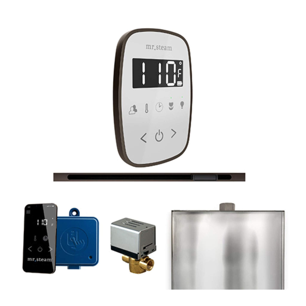 Mr.Steam ButlerFlex Steam Shower Control Package W/ TempoFlex Control & Linear SteamHead (SAK84713) - Saksby Wholesale - Oil Polished Brass View