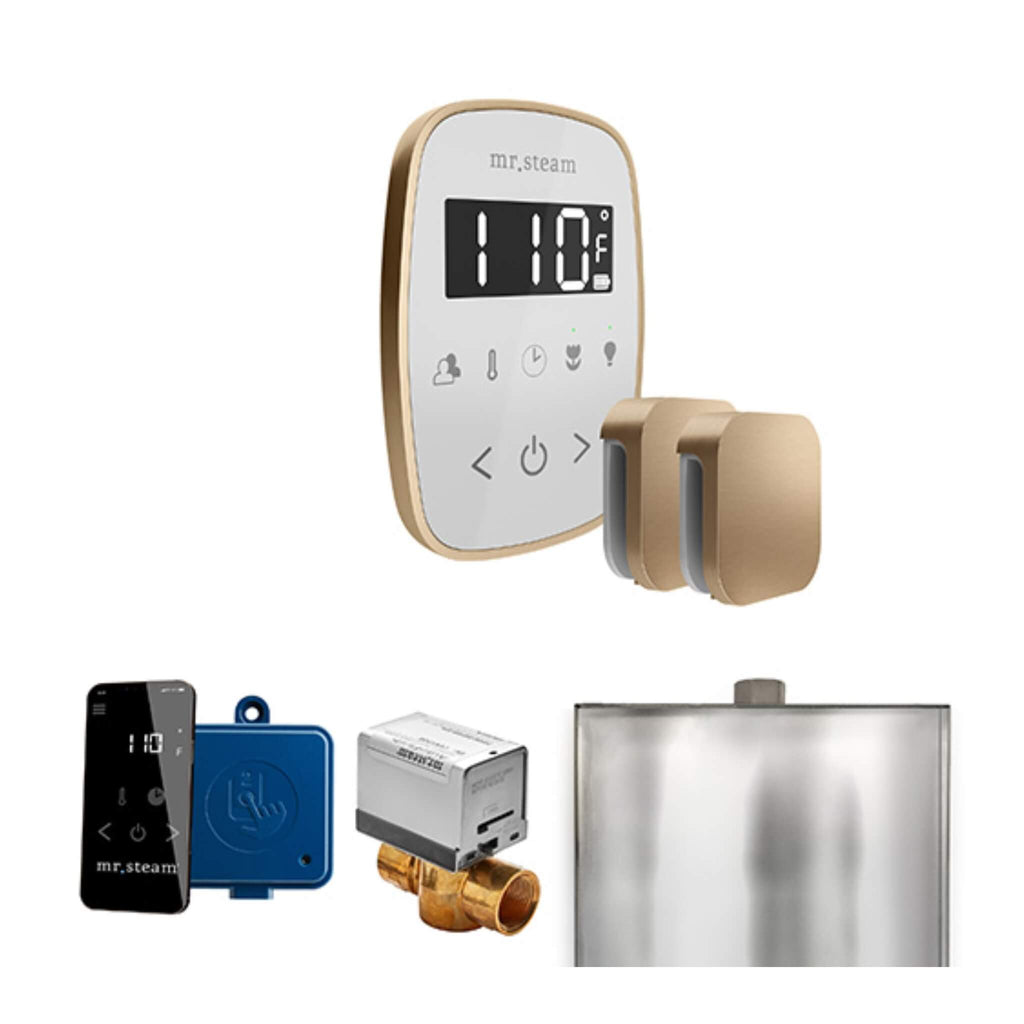 Mr.Steam ButlerFlex Steam Shower Control Package w/ TempoFlex Control and Aroma SteamHeads (SAK92375) - Saksby Wholesale - Brushed Bronze View