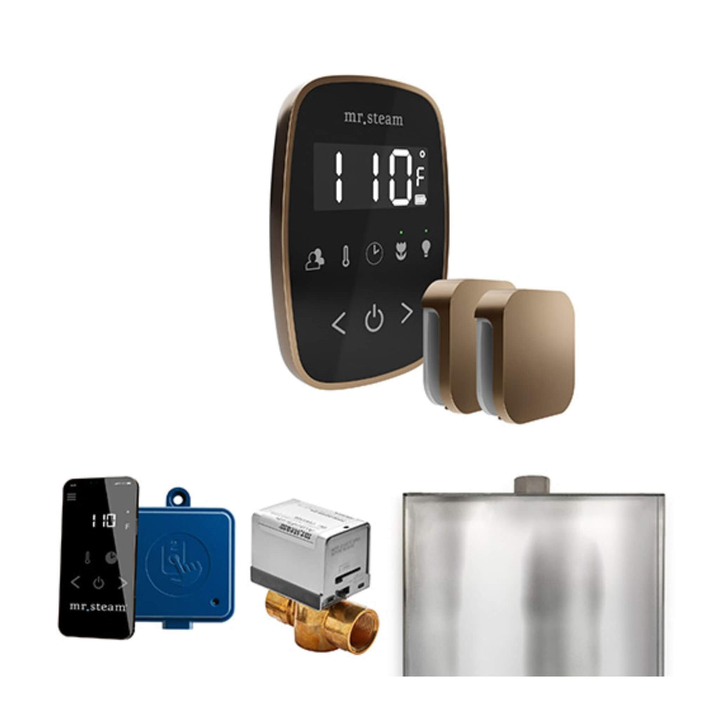 Mr.Steam ButlerFlex Steam Shower Control Package w/ TempoFlex Control and Aroma SteamHeads (SAK92375) - Saksby Wholesale - Nouveau Bronze View