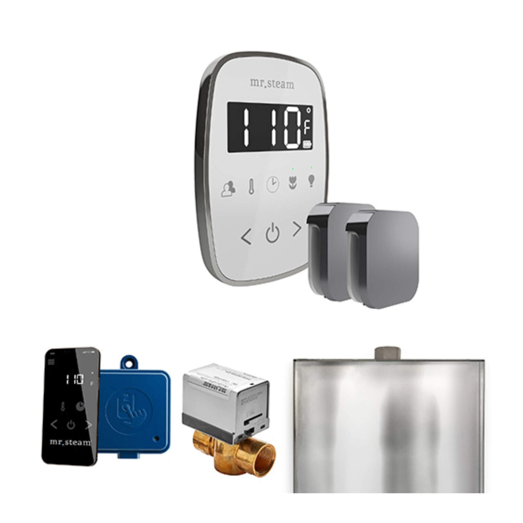 Mr.Steam ButlerFlex Steam Shower Control Package w/ TempoFlex Control and Aroma SteamHeads (SAK92375) - Saksby Wholesale - Briliant Black View