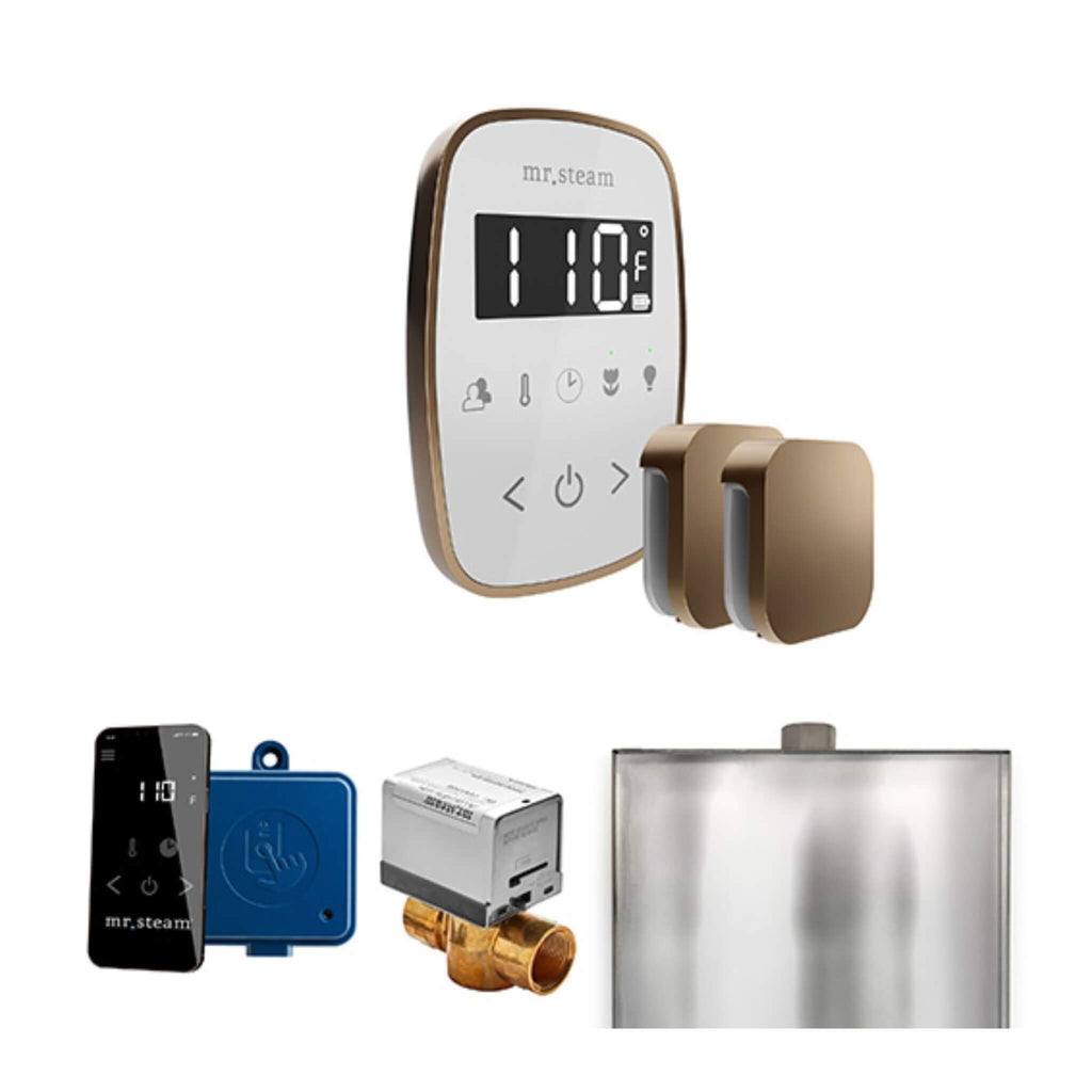 Mr.Steam ButlerFlex Steam Shower Control Package w/ TempoFlex Control and Aroma SteamHeads (SAK92375) - Saksby Wholesale - Nouveau Bronze View