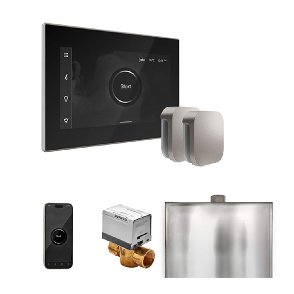 Mr.Steam XButler Steam Shower Control Package w/ iSteamX Control and Aroma SteamHeads (SAK85204) - Saksby Wholesale - Brushed Nickel View