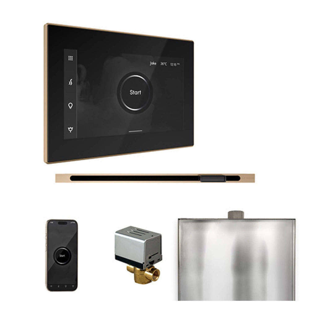 Mr.Steam XButler Steam Shower Control W/ iSteamX Control & Linear SteamHead (SAK58915) - Saksby Wholesale - Brushed Bronze View