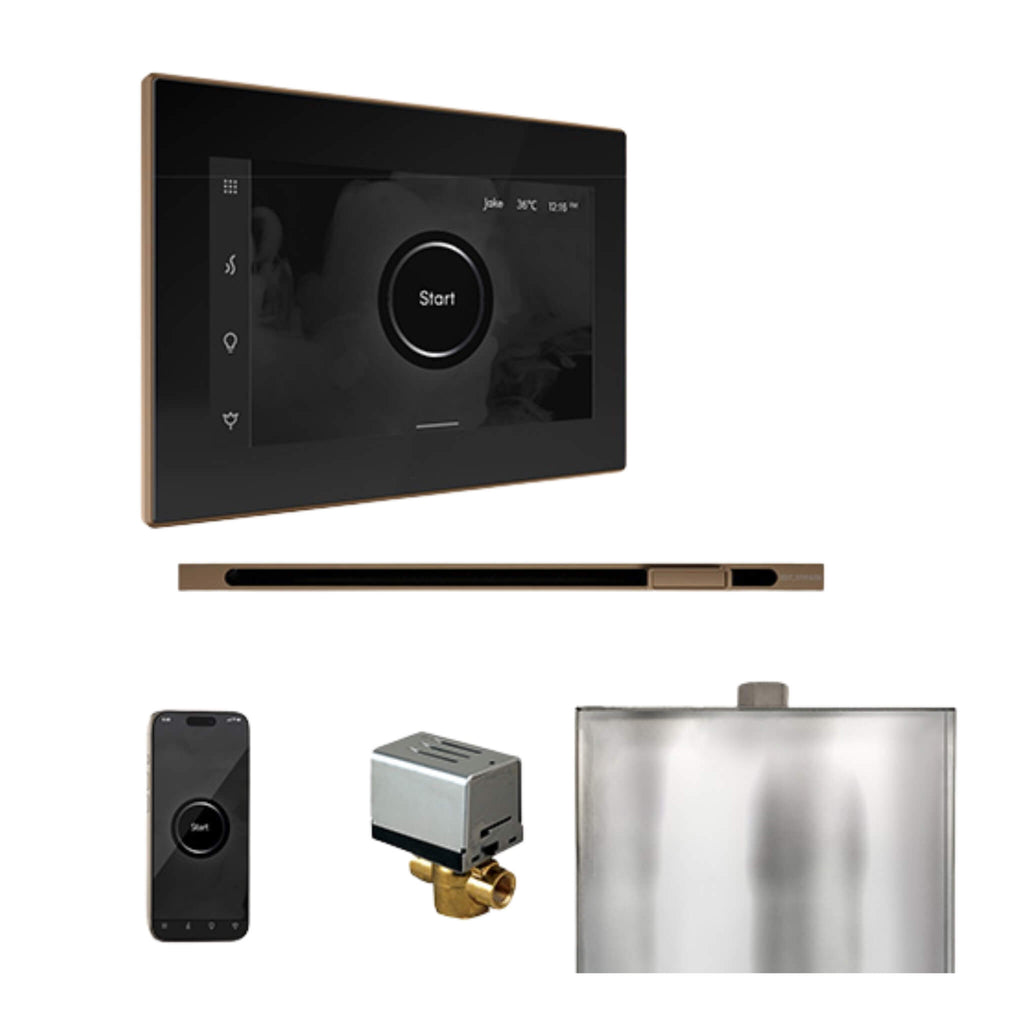 Mr.Steam XButler Steam Shower Control W/ iSteamX Control & Linear SteamHead (SAK58915) - Saksby Wholesale - Nouveau Bronze View