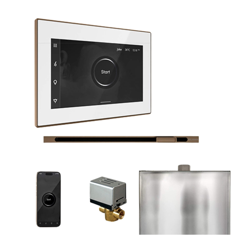 Mr.Steam XButler Steam Shower Control W/ iSteamX Control & Linear SteamHead (SAK58915) - Saksby Wholesale - Nouveau Bronze View