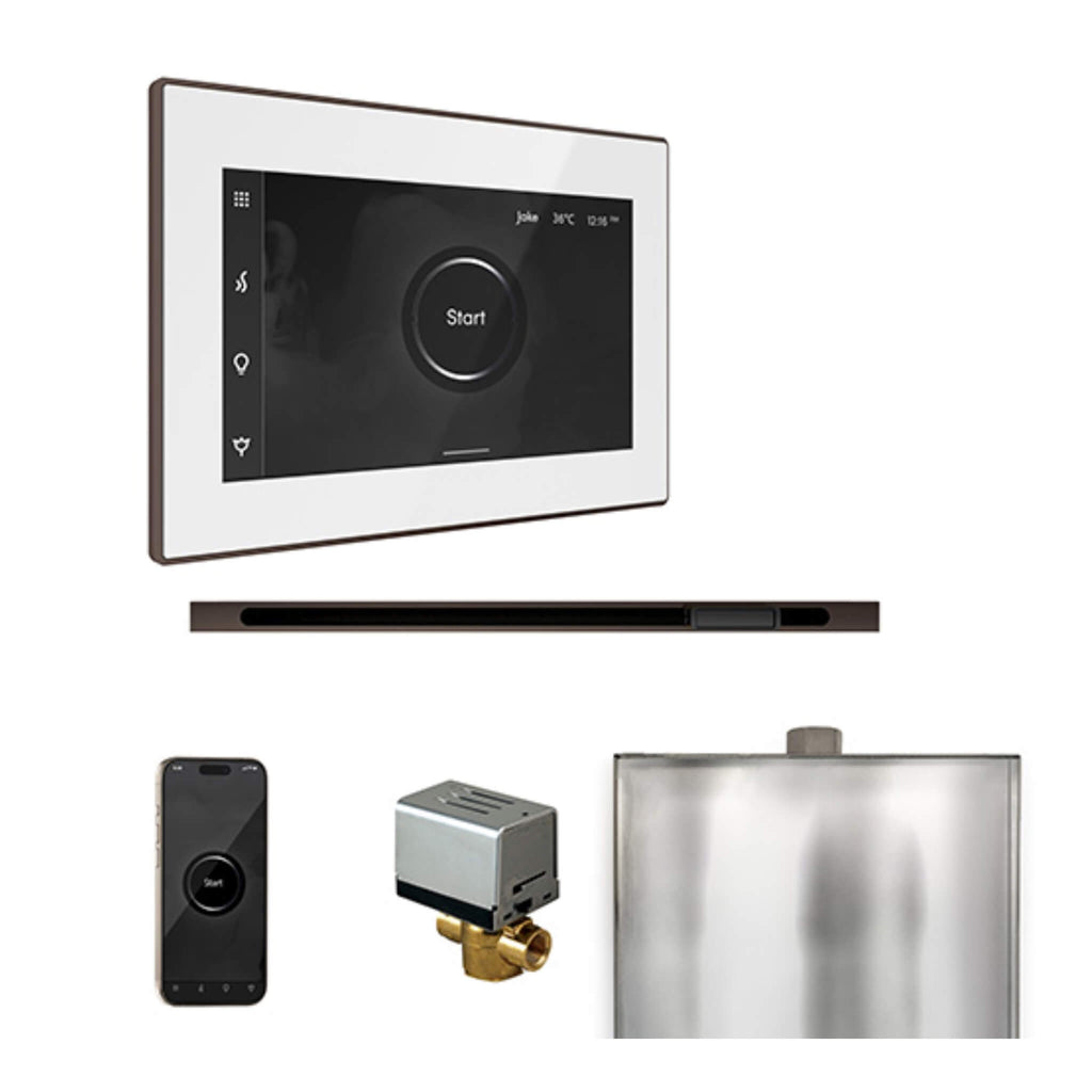 Mr.Steam XButler Steam Shower Control W/ iSteamX Control & Linear SteamHead (SAK58915) - Saksby Wholesale - Oil Rubbed Bronze View