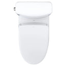 TOTO Aquia IV Cube 1.28 GPF And 0.9 GPF Dynamax Tornado Flush Toilet With Washlet S7A Bidet Seat (SAK74285) Top View