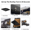 Naturnest Sirius 3 Premium 2XL 3 Person Clamshell Roof Top Tent SAK62917 Saksby - Easy Setup