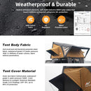 Naturnest Sirius 3 Premium 2XL 3 Person Clamshell Roof Top Tent SAK62917 Saksby - Waterproof And Durable