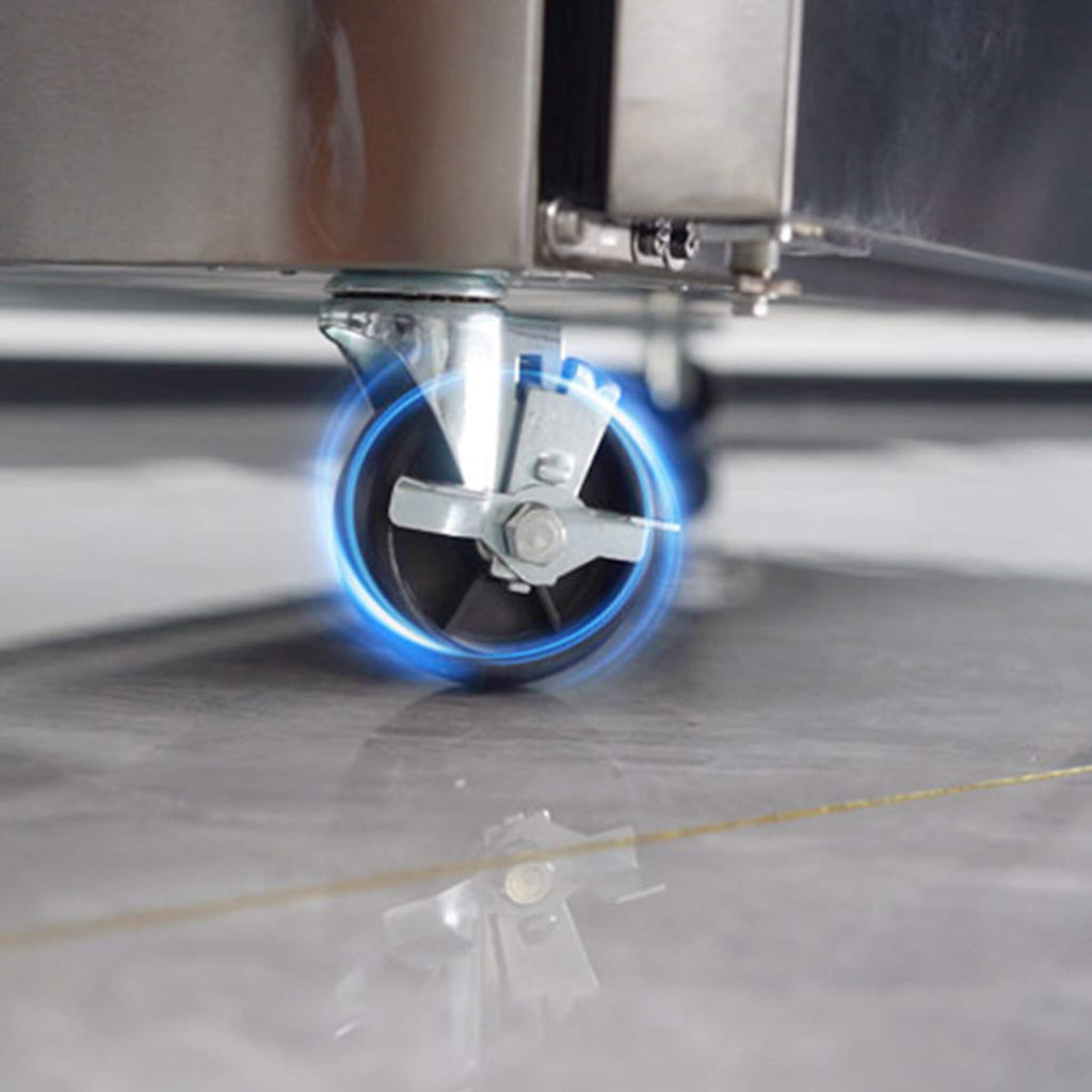 Orikool 27 Inch Commercial 23 Cu.Ft Reach-In Stainless Steel Freezer (SAK96352) - Saksby Wholesale - Wheels Details