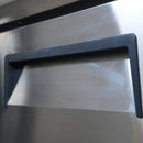 Orikool Commercial Refrigerator Sandwich & Salad Prep Table With Butcher Block Cutting Board (SAK31598) - Saksby Wholesale - Handle View