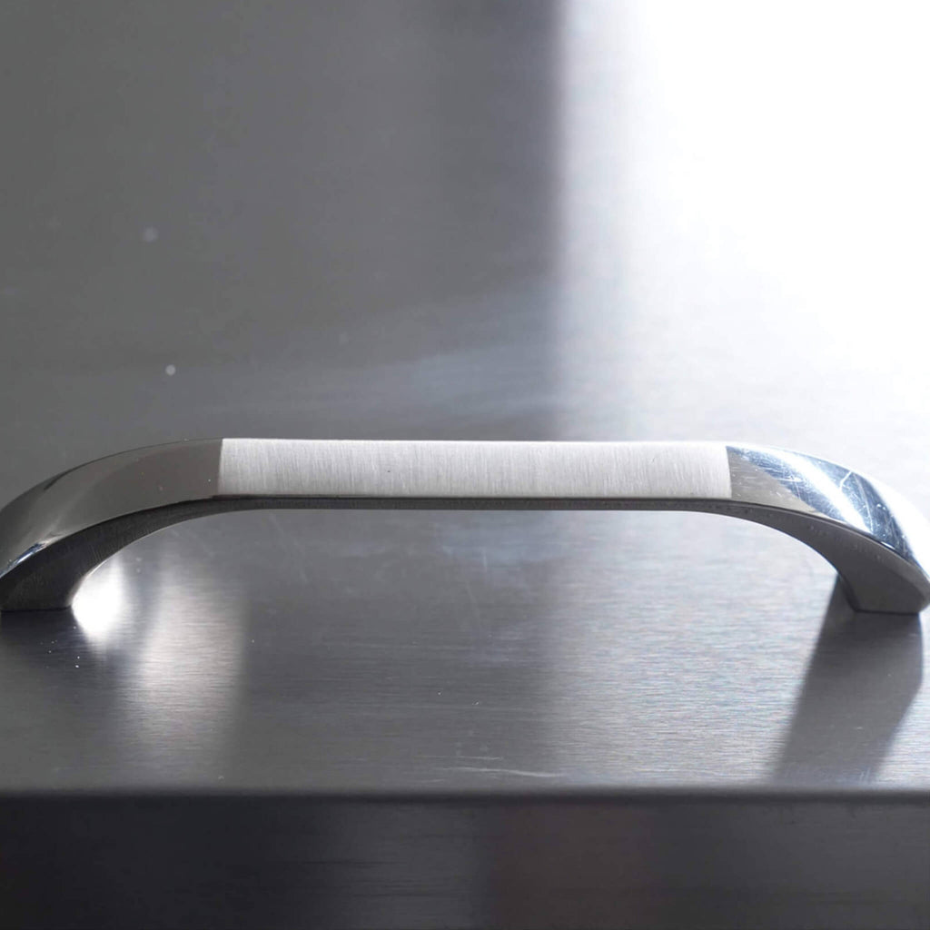 Orikool Commercial Refrigerator Sandwich & Salad Prep Table With Butcher Block Cutting Board (SAK31598) - Saksby Wholesale - Silver Handle View