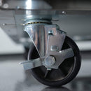 Orikool Commercial Refrigerator Sandwich & Salad Prep Table With Butcher Block Cutting Board (SAK31598) - Saksby Wholesale - Swivel Caster View