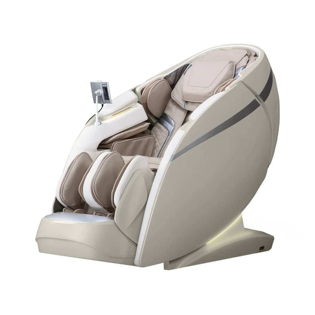 Osaki OS Pro 4D DuoMax Massage Chair With Intelligent Health Detection Taupe SAK74251 - Front Left View