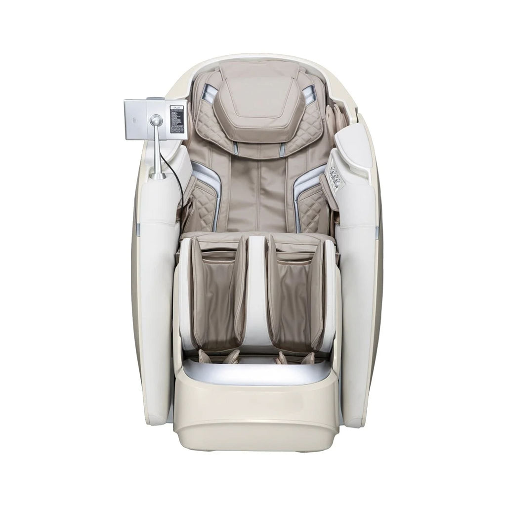 Osaki OS Pro 4D DuoMax Massage Chair With Intelligent Health Detection Taupe SAK74251 - Front View