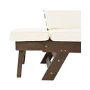 Outdoor Adjustable Wooden Patio Daybed Sofa With Cushions (SAK41345) - Saksby Wholesale - Side Details